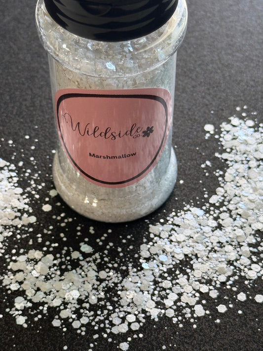 Chunky Glitter Matte -Marshmallow White