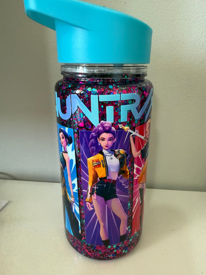 Pre-made Blue K-pop 10oz snow globe