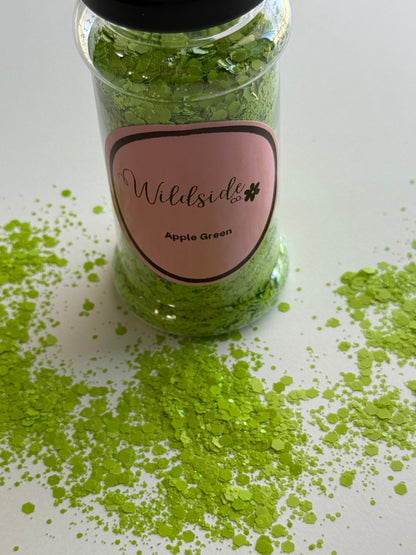 Chunky Glitter Matte -Apple Green