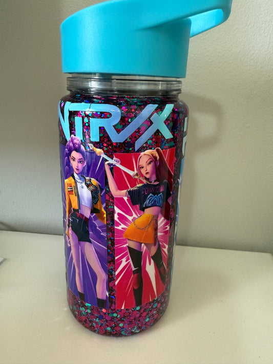 Pre-made Blue K-pop 10oz snow globe