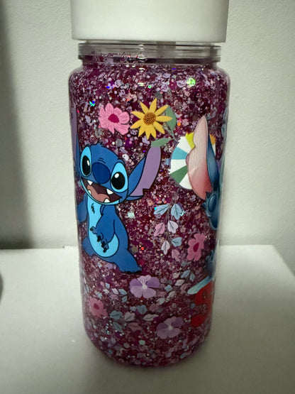 Pre-made stitch 10oz snow globe