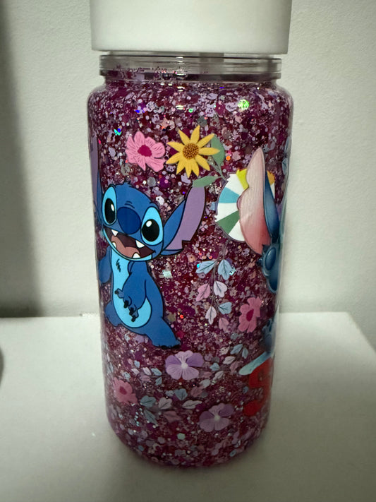 Pre-made stitch 10oz snow globe