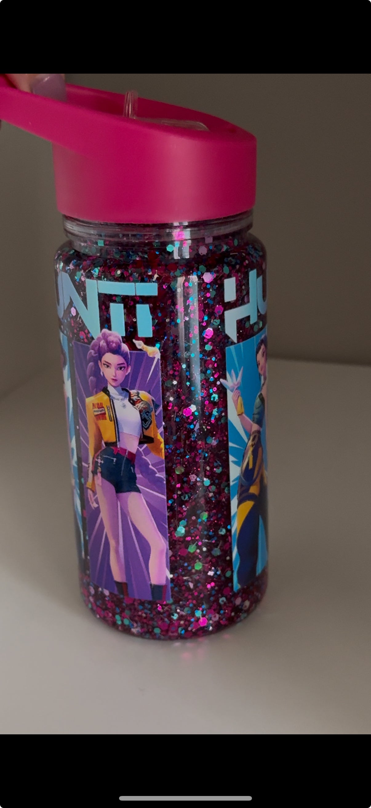 Pre-made Blue/purple K-pop 10oz snow globe