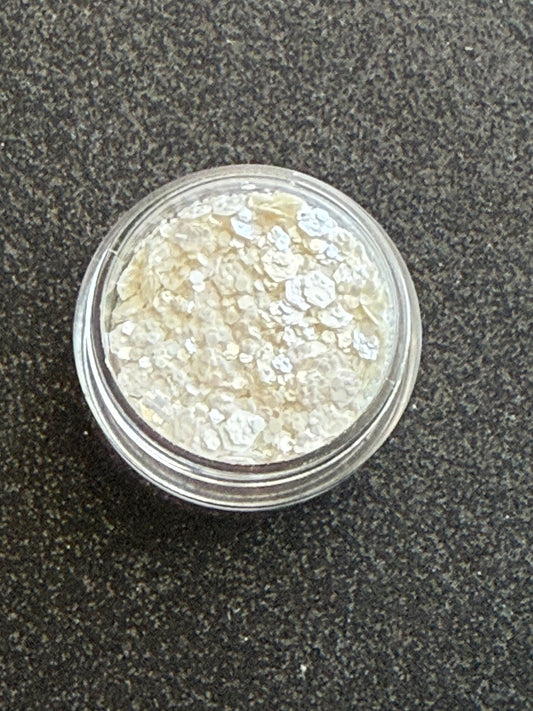 Chunky Glitter Matte -Marshmallow White